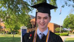Bales graduated from Holy Cross High School on May 25.