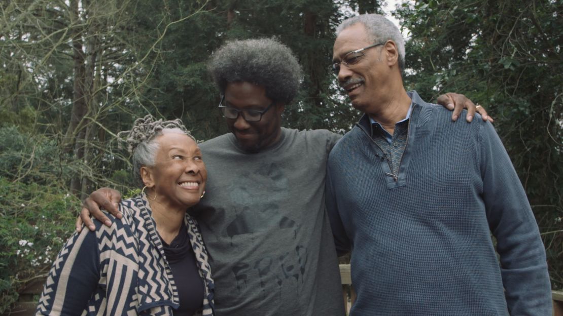 W. Kamau Bell, center, with his parents Janet and Walter.