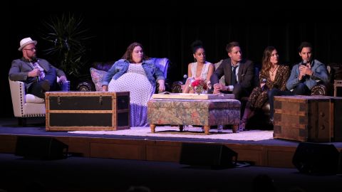 Chris Sullivan ,Chrissy Metz, Susan Kelechi Watson, Justin Hartley, Mandy Moore, Milo Ventimiglia attend 20th Century Fox Television And NBC's "This Is Us" FYC Screening And Panel at The Theatre at Ace Hotel on May 29, 2018 in Los Angeles, California.