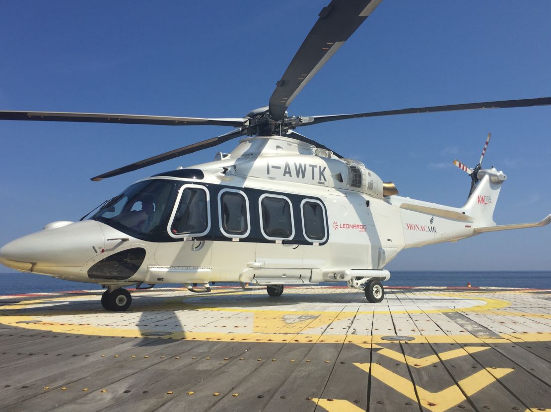 A one-way ticket to Nice in a helicopter doesn't come cheap ...