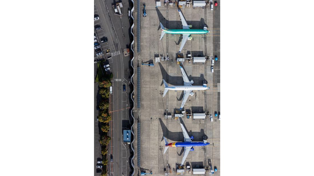 <strong>Airport infrastructure</strong>: The result is a completely different view than the sights you see when you're traveling through an airport on foot. <em>Pictured here: 737 aircraft in various stages of completion at Boeing Field.</em>