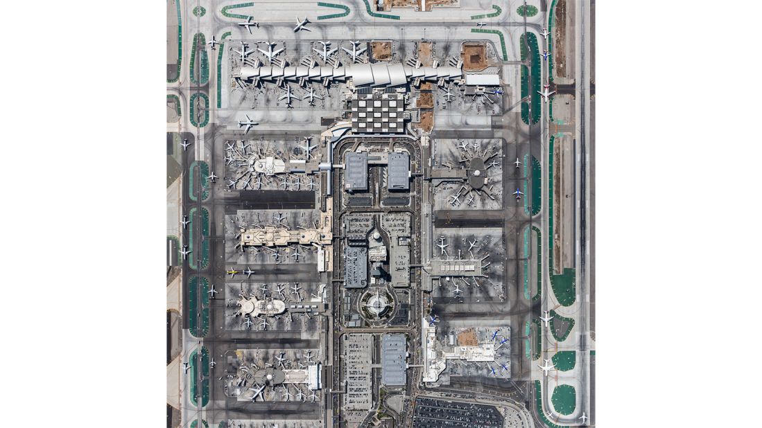 <strong>International departures:</strong> Kelley says he would like to take the project outside of the United States and photograph planes in Africa. <em>Pictured here: LAX Airport</em>