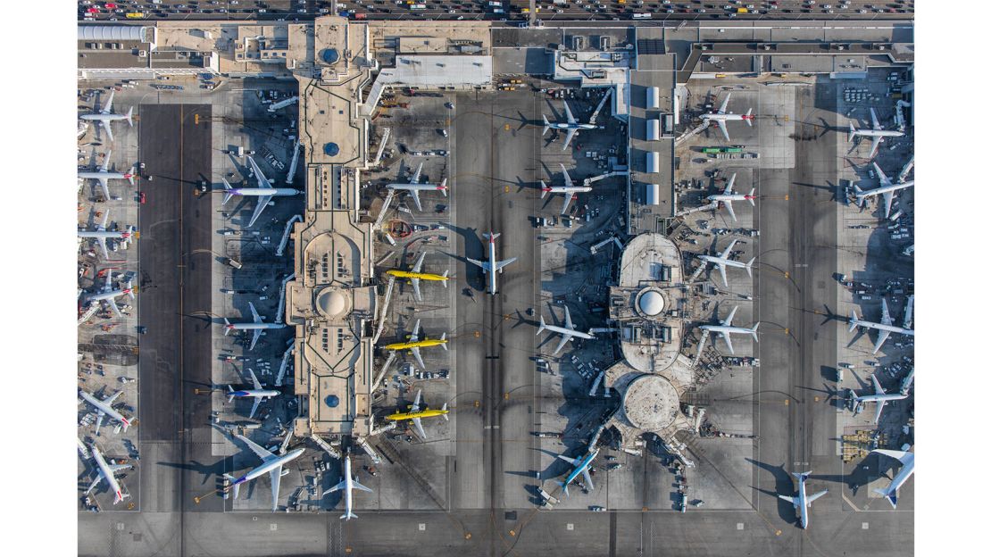 Photographer Mike Kelley took this aerial shot of Terminals 4, 5, 6 and 7 at LAX airport.