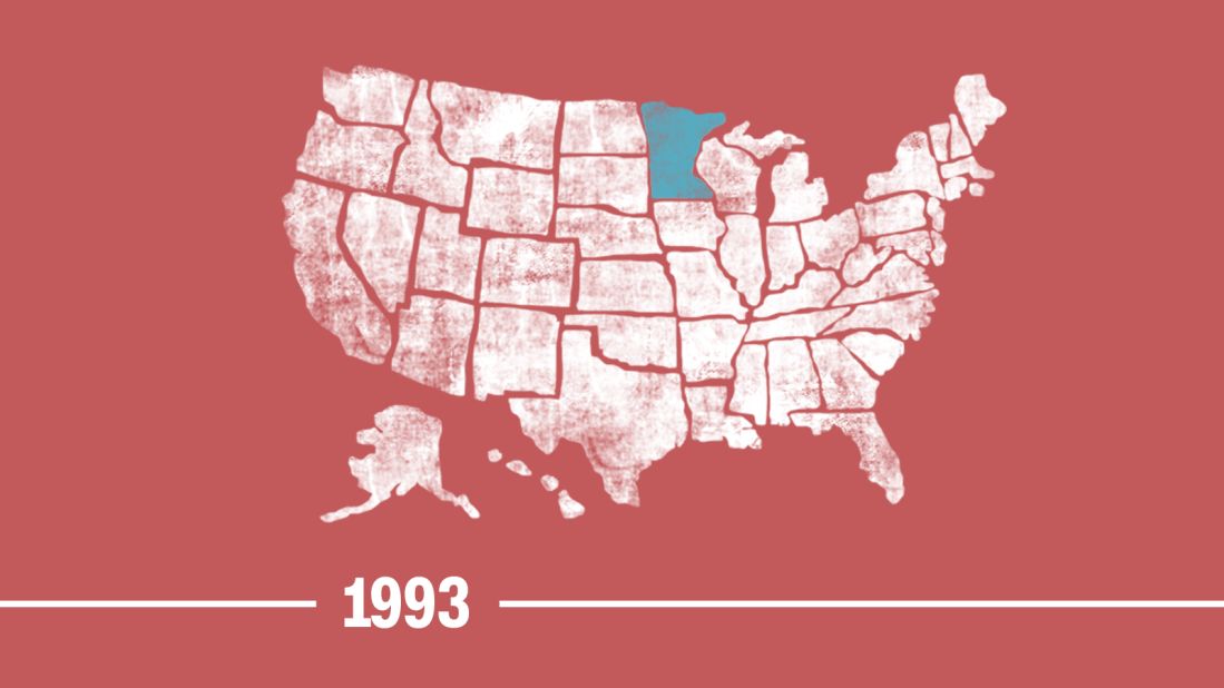 1993 -- The Minnesota legislature amends the state human rights act to ban discrimination based on sexual orientation, including nonconformity to sex stereotypes. 