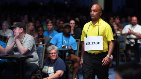 Balu Natarajan, 46, at this year's event: "Now I am actually nervous."