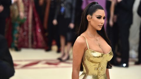 Kim Kardashian attends the Heavenly Bodies: Fashion & The Catholic Imagination Costume Institute Gala at The Metropolitan Museum of Art on May 7, 2018 in New York City.
