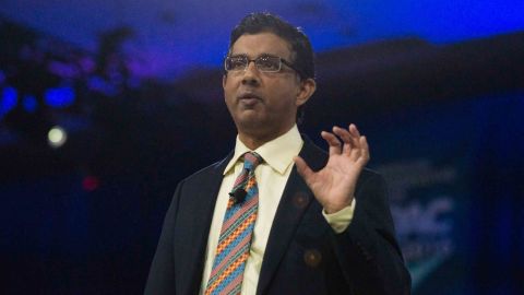 Dinesh D'souza speaks at CPAC 2016 conference, March 5, 2016 in National Harbor, Maryland to promote his new film called The Secret History Of The Democratic Party (Photo by Zach D Roberts/NurPhoto) (Photo by NurPhoto/NurPhoto via Getty Images)