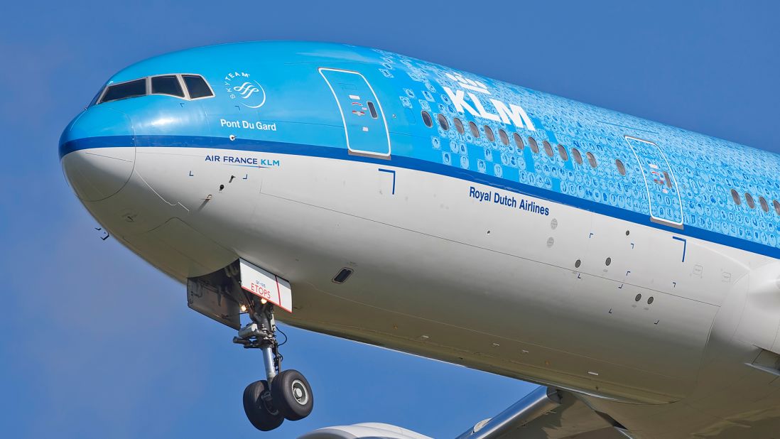 <strong>KLM -- Delft: </strong>In honor of its beloved blue-and-white pottery, the Netherlands' national airline put the pattern on a plane.