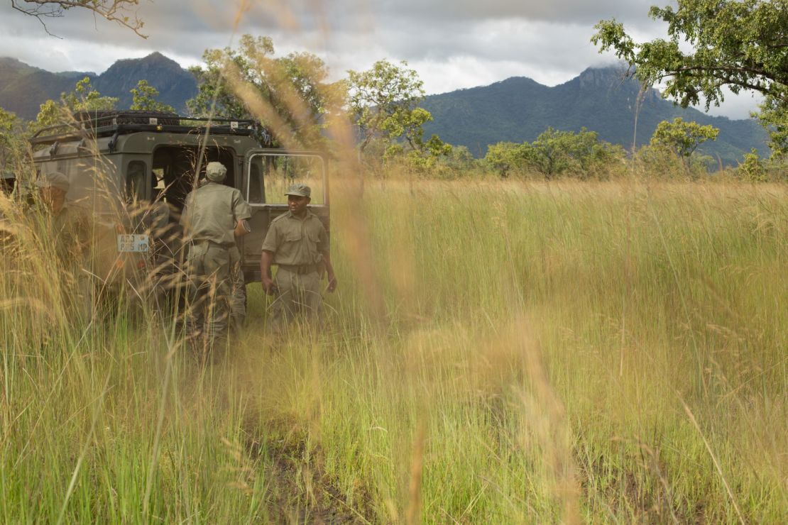 Rangers on patrol in Niassa Reserve.