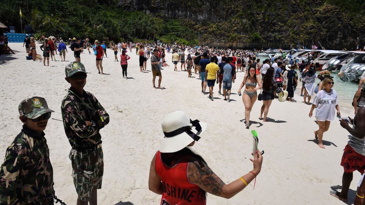 Maya Bay, on Ko Phi Phi Leh island, will be closed to tourists for four months. 