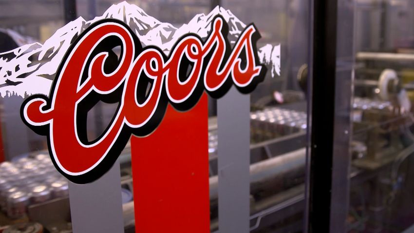 The Lead sig in/out - PKG - Tour of Coors brewery in Golden, CO - how POTUS Trump's tariffs on aluminium may affect the price of beer in the USA.