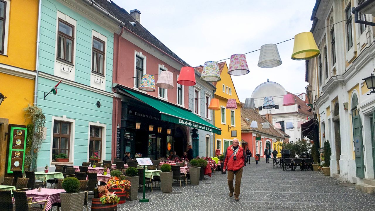 Quaint Hungarian town Szentendre is located just outside Budapest.