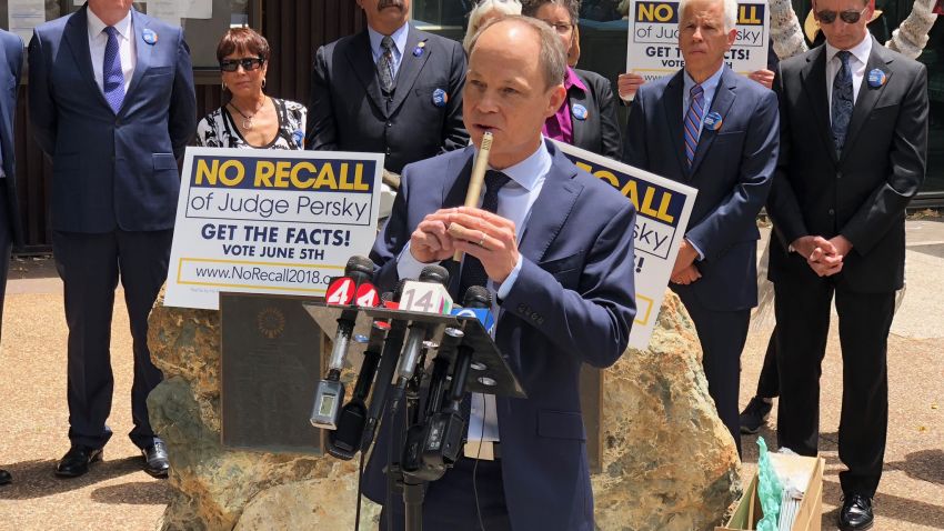 Aaron Persky at news conference