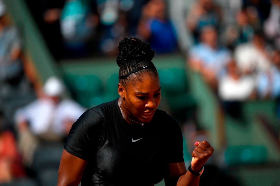 Serena Williams came back to beat Ash Barty at the French Open on Thursday. 