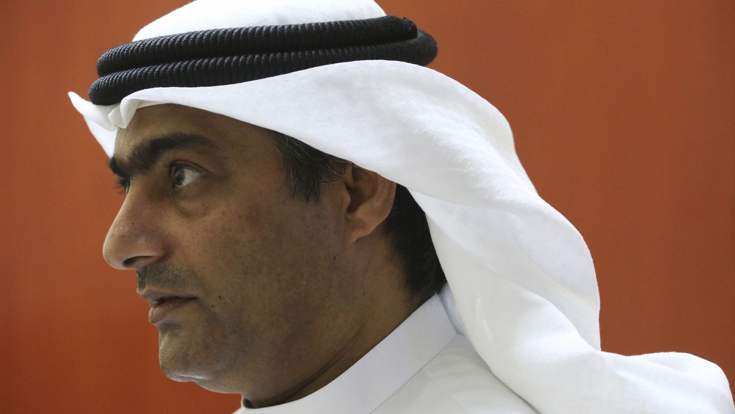Ahmed Mansoor -- seen here in a 2016 file photo -- was convicted of using social media to harm the reputation of the United Arab Emirates.