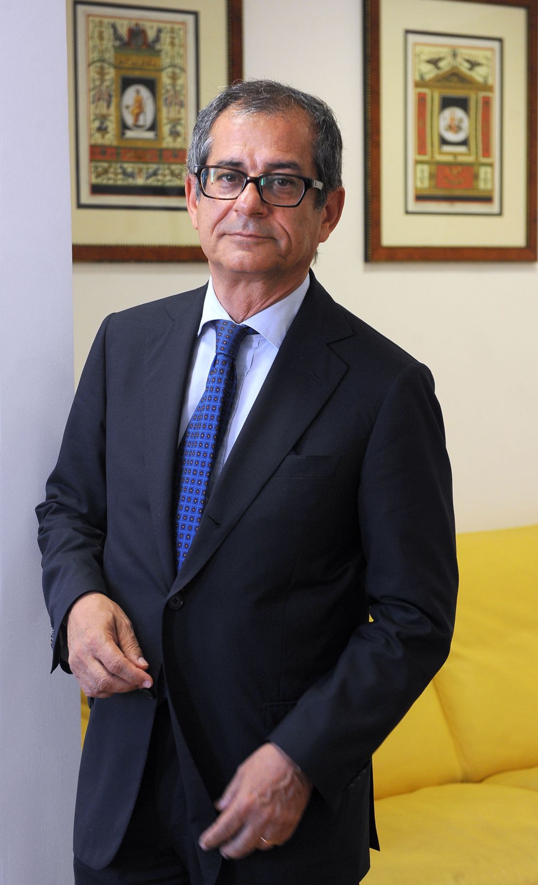 Italy's new economy minister Giovanni Tria 