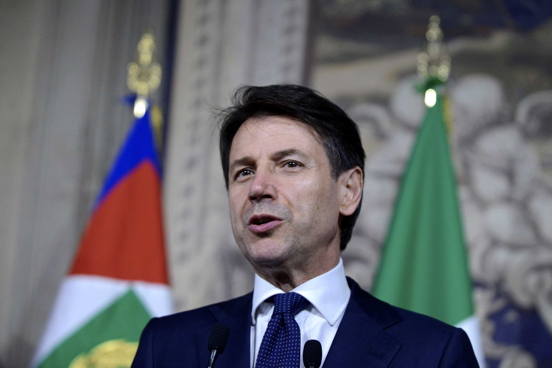 Newly minted Italian Prime Minister Giuseppe Conte leads a government of two parties that have no patience with the establishment and could lock horns with Brussels.