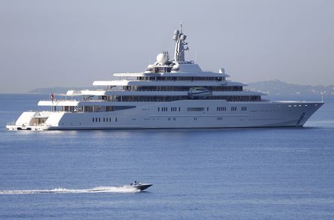 Chelsea FC owner Roman Abramovich upgraded his superyacht fleet when he built Eclipse for roughly $485 million in 2009. The vessel <a href="https://www.smh.com.au/world/russian-tycoon-buys-a-yacht-to-eclipse-all-others-20090616-cgkn.html" target="_blank" target="_blank">is reportedly equipped</a> with a submarine and  a German-built missile defense system.