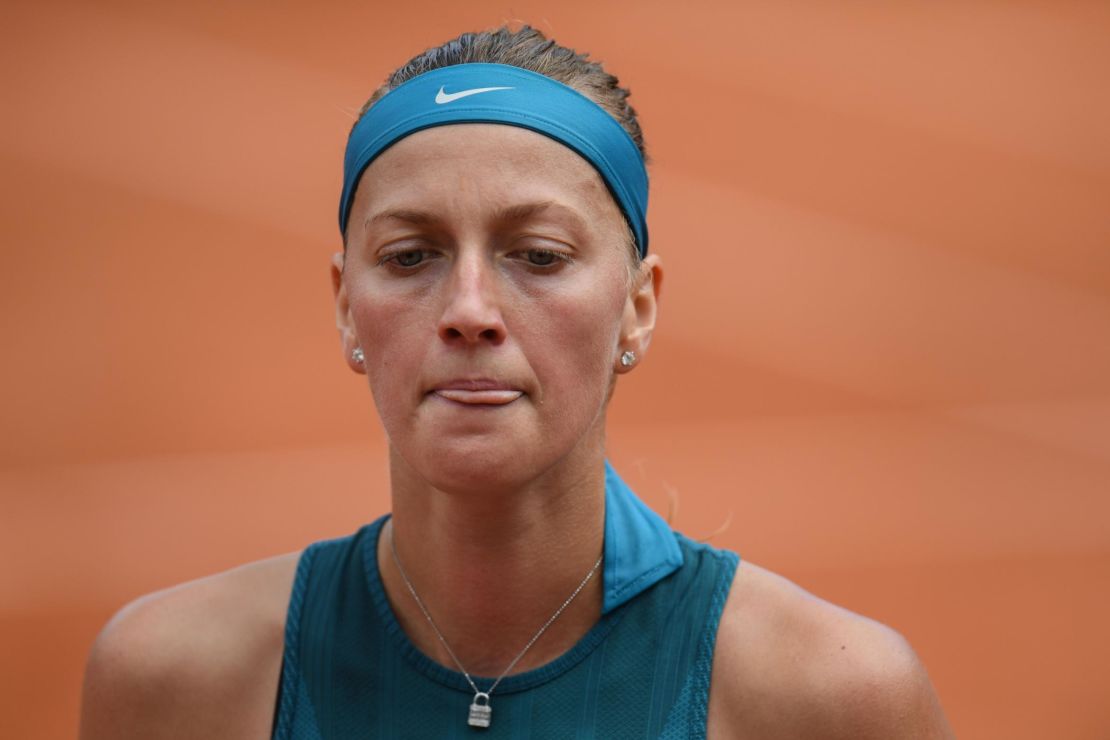 Petra Kvitova's 13-match winning streak came to an end. 