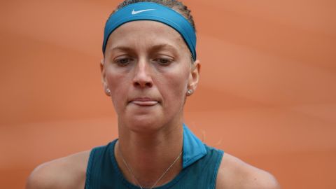 Petra Kvitova's 13-match winning streak came to an end. 