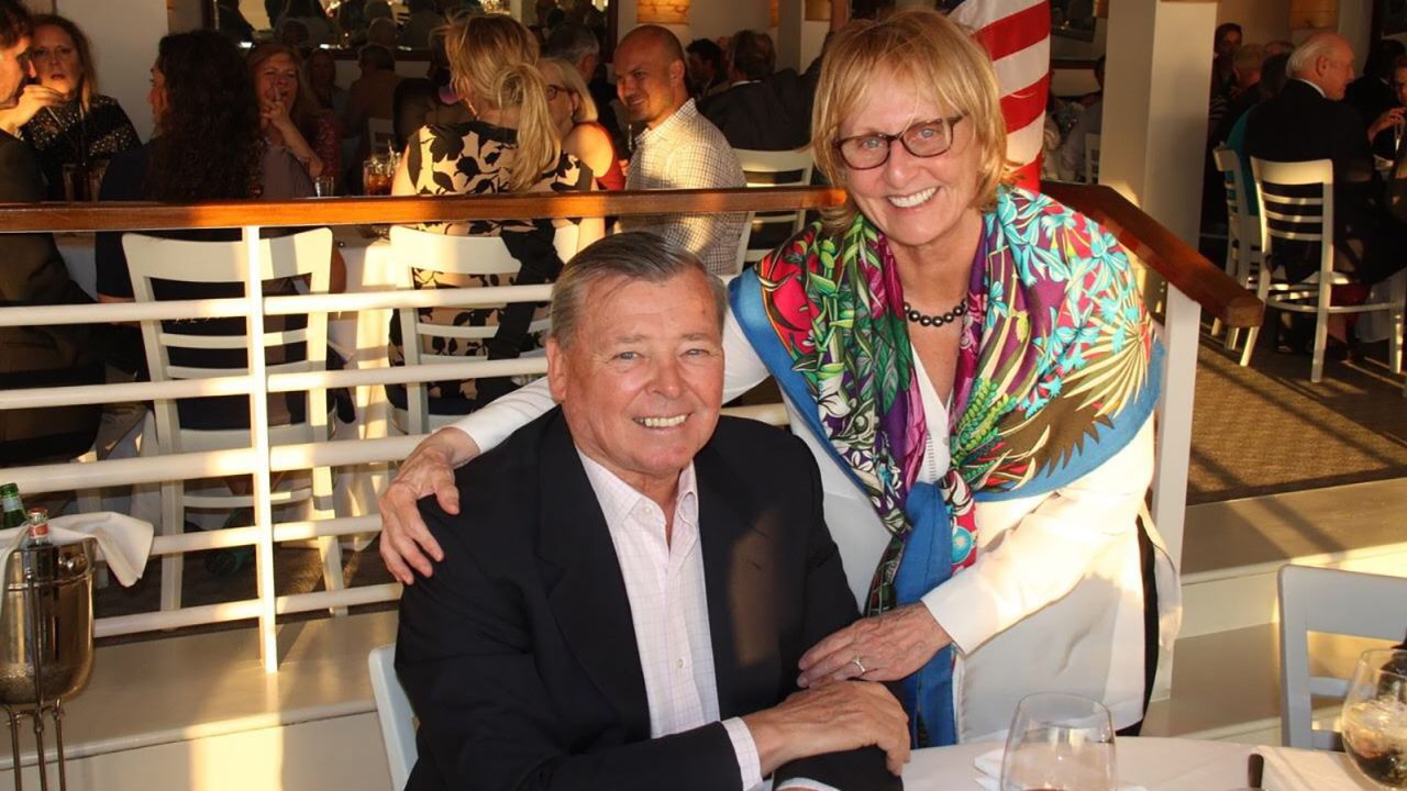 Bernard and Bonnie Krupinski in May 2017 when they were honored as Citizens of the Year by the East Hampton Lions Club.