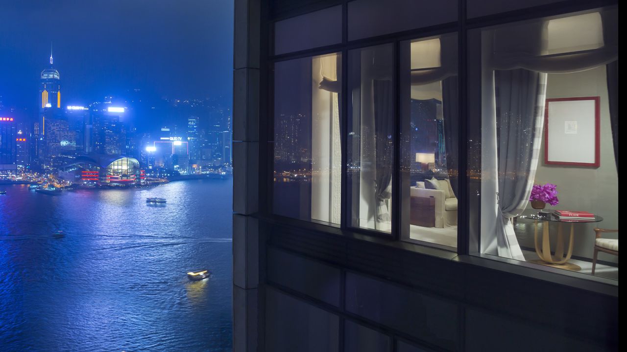 <strong>Rosewood Hong Kong: </strong>Towering over the Victoria Harbour, Rosewood Hong Kong is home to 323 rooms, 90 suites -- the highest number in town -- and eight restaurants and bars. 