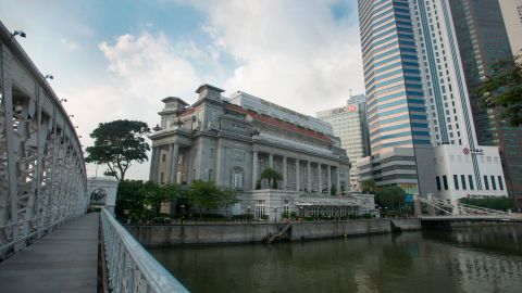 The Fullerton hotel in Singapore.