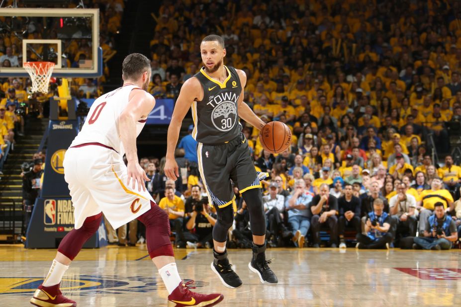 <strong>Most 3-pointers made in an NBA Finals game:</strong> Golden State's Stephen Curry hit nine 3-pointers in Game 2 of the 2018 NBA Finals. He had 33 points as the Warriors took a 2-0 series lead over Cleveland.