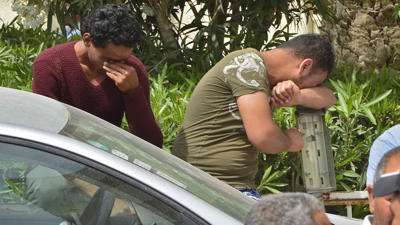 People in Sfax wait for news of friends and relatives involved in the shipwreck.
