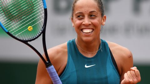 Madison Keys advanced to a first French Open semifinal. 