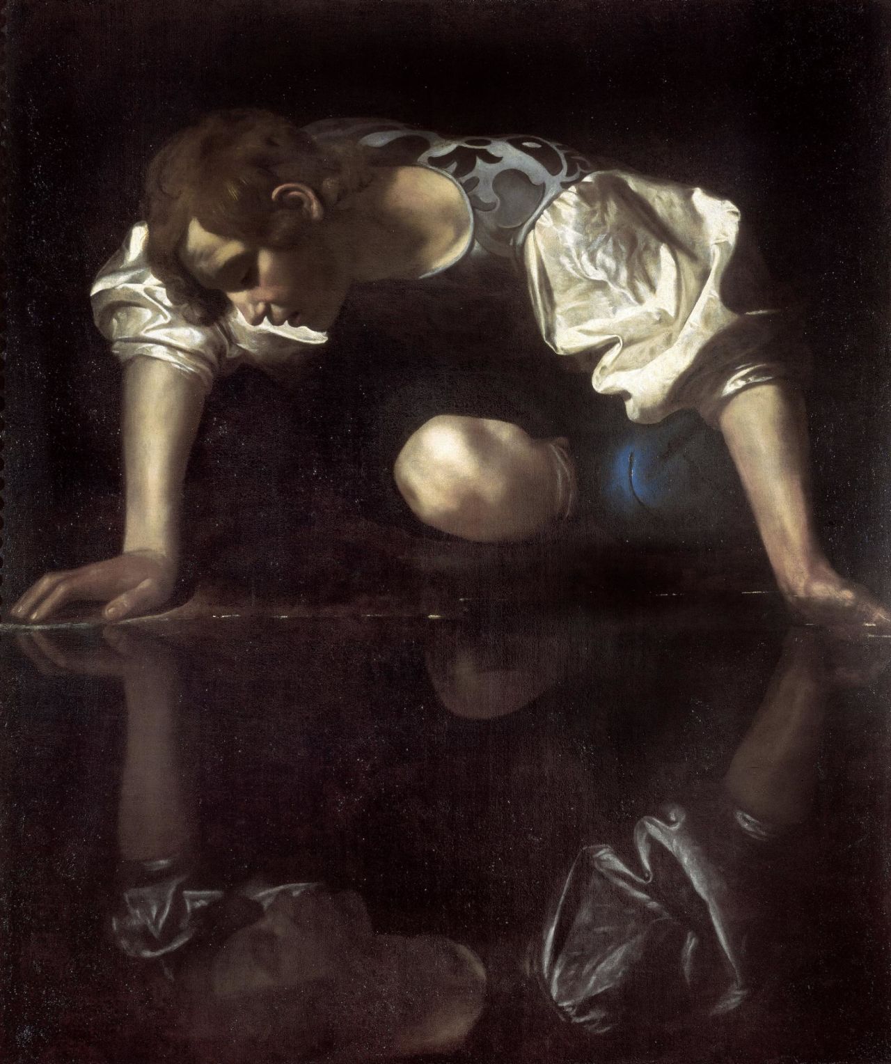 "Narcissus" (c.1600-10) by Michelangelo Merisi da Caravaggio