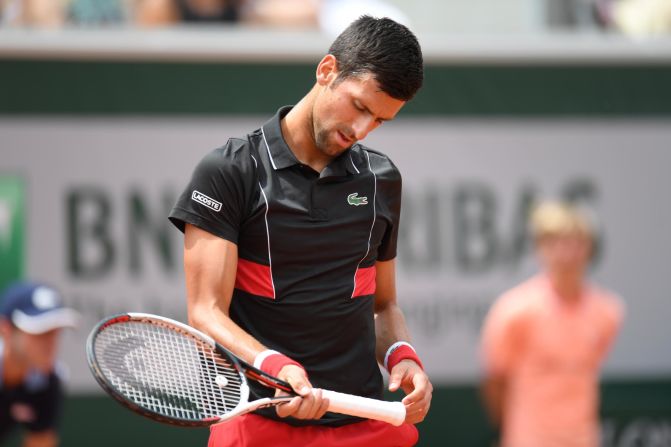 After saving three match points, he couldn't save a fourth and exited to the 72nd-ranked Italian.