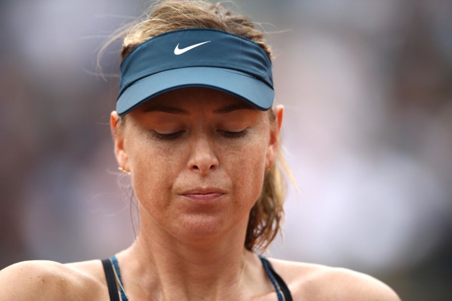 Two-time champion Maria Sharapova, playing her first French Open since returning from a 15-month suspension for taking the banned heart drug meldonium, lost to Muguruza in the quarterfinals.  