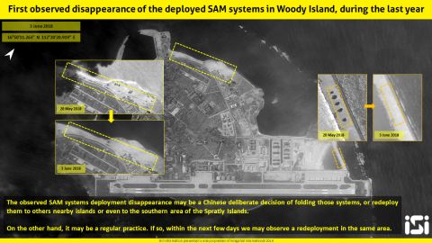 ISI said the missile systems may have been removed as part of a routine procedure.