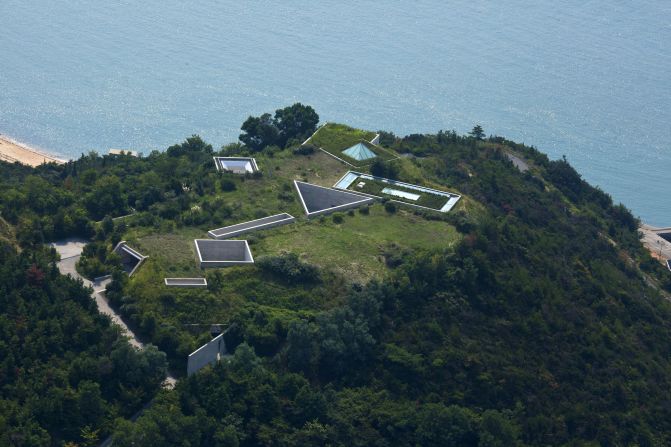 Chichu Art Museum's galleries are hidden on a hill on Naoshima. 