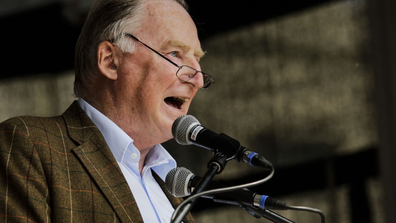 Alexander Gauland speaks at an event in Berlin on May 27.