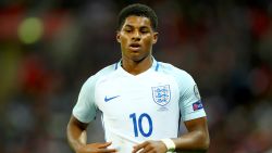 LONDON, ENGLAND - OCTOBER 05:  Marcus Rashford of England in action during the FIFA 2018 World Cup Group F Qualifier between England and Slovenia at Wembley Stadium on October 5, 2017 in London, England  (Photo by Clive Rose/Getty Images)