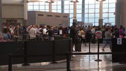 Toy grenade found in Boy Scout's bag shuts down security checkpoint at Hobby Airport in Houston, TX.