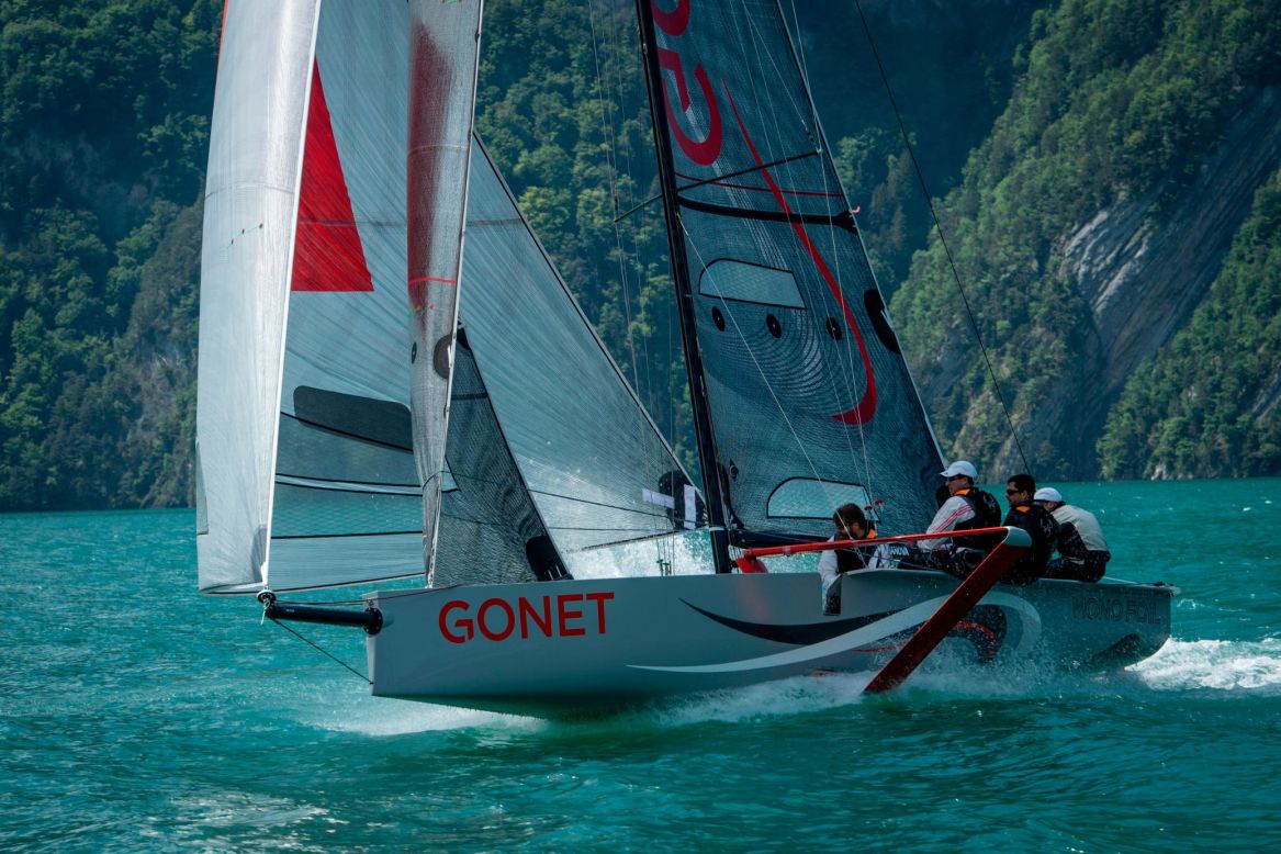 The Monofoil was designed by Eric Monnin with a team that includes his brother Jean-Claude, a foil expert who has worked for  America's Cup outfit Emirates Team New Zealand.