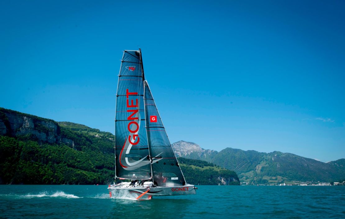 The Gonet Monofoil is a foiling monohull developed in Switzerland. 