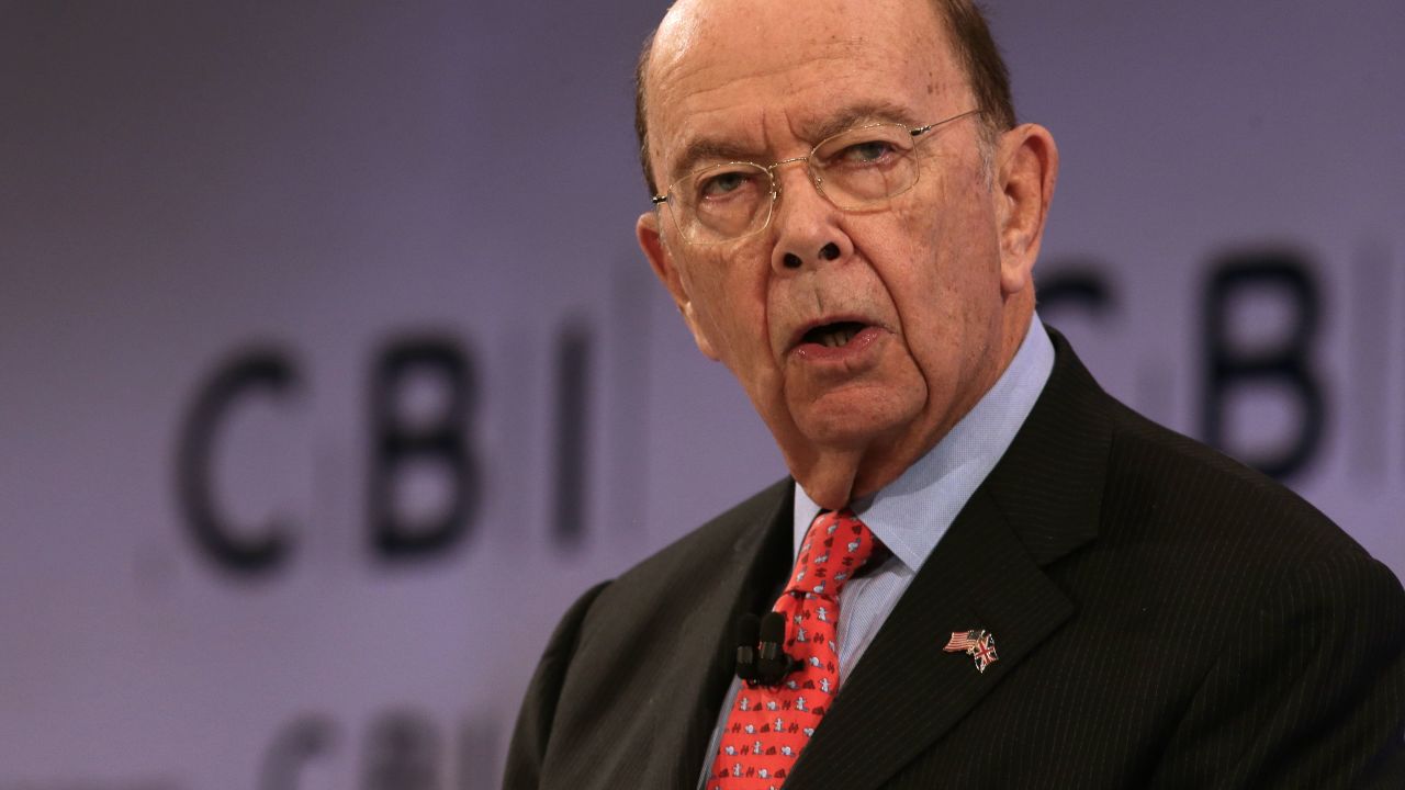 US Secretary of Commerce, Wilbur Ross addresses delegates at the annual Confederation of British Industry (CBI) conference in east London, on November 6, 2017. / AFP PHOTO / Daniel LEAL-OLIVAS        (Photo credit should read DANIEL LEAL-OLIVAS/AFP/Getty Images)
