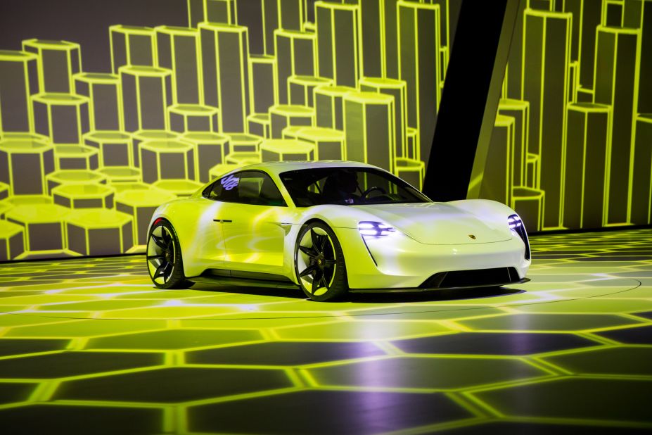 At Frankfurt's IAA motor show in 2015 Porsche unveiled the Mission E, an all-electric sports car with a 500-kilometer range.