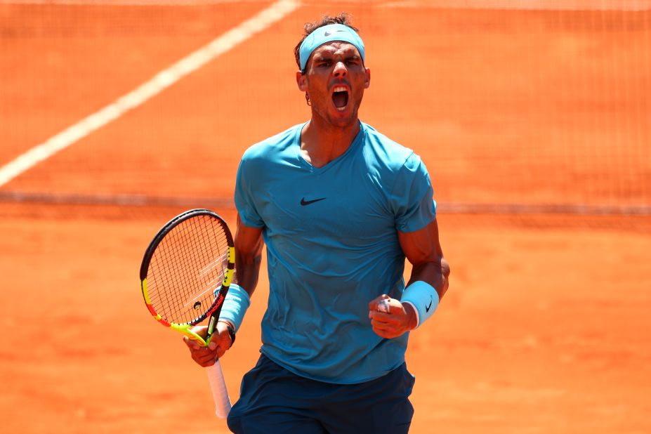 Nadal was rattled for a set and a half against Argentine Diego Schwartzman but he took advantage of an overnight rain delay and returned with renewed vigor to win in four sets to reach the semifinals. 