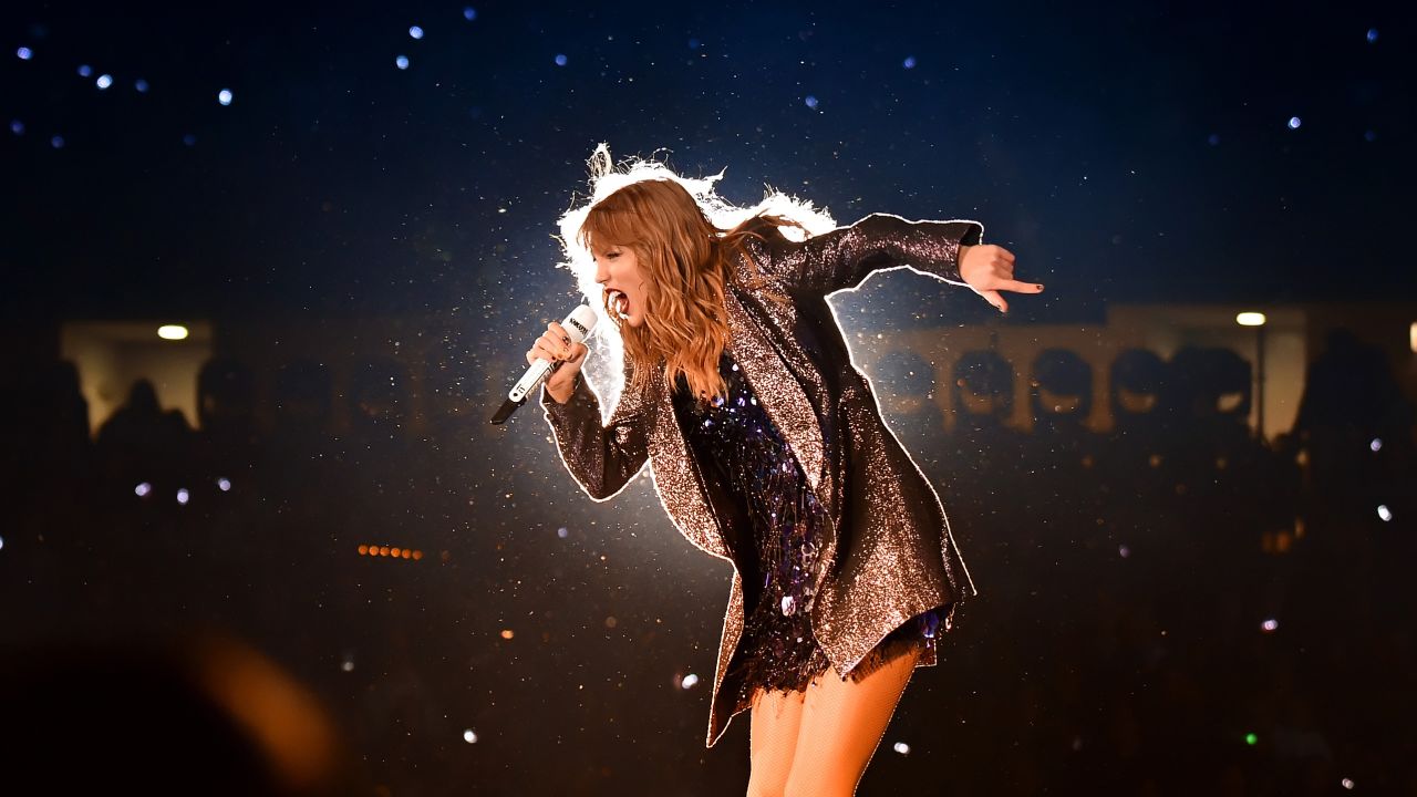 Pop star Taylor Swift performs at Soldier Field in Chicago on Friday, June 1.