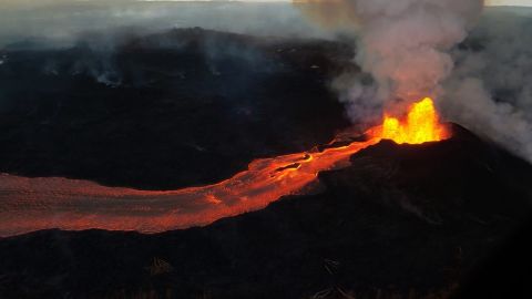 volcano aerial