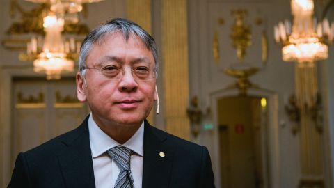Kazuo Ishiguro, the 2017 Nobel Literature Prize laureate, is pictured in December in Stockholm, Sweden.