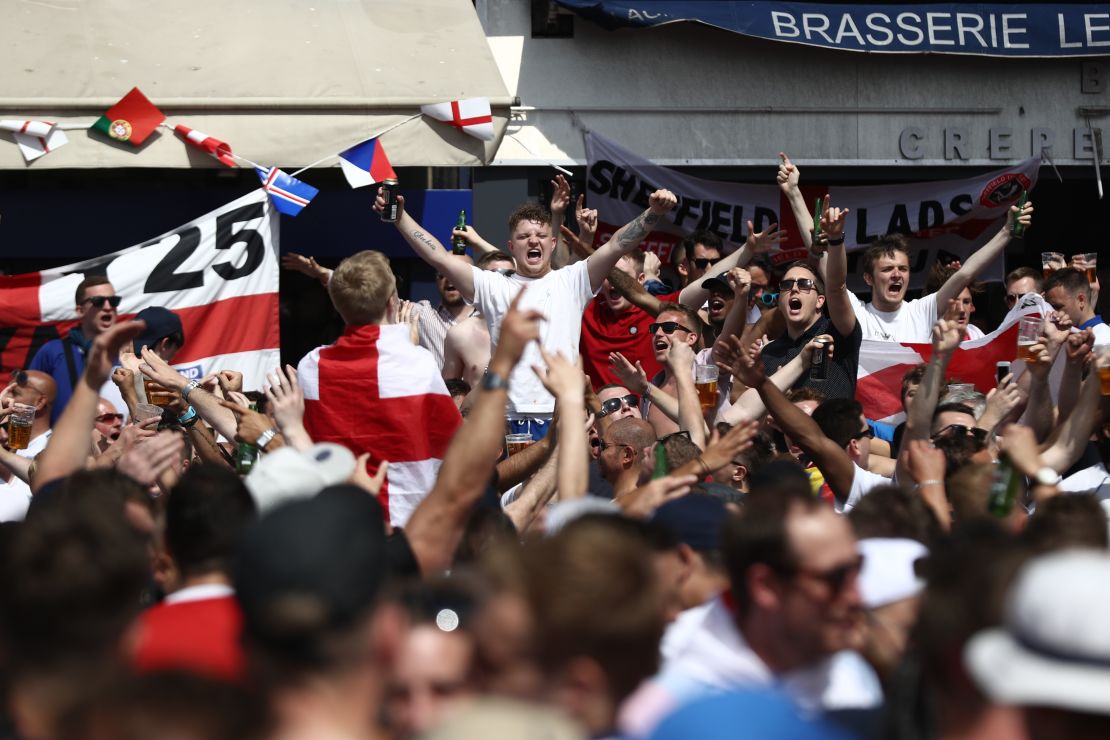 England fans in Marseille at Euro 2016.