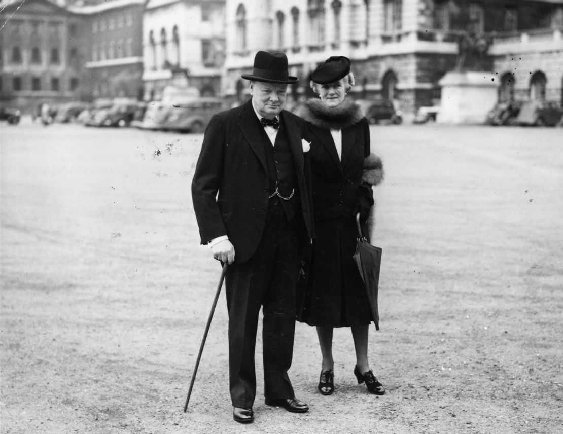 Winston Churchill and his wife, Clementine, on their way to No. 10 Downing Street shortly after he became prime minister. 