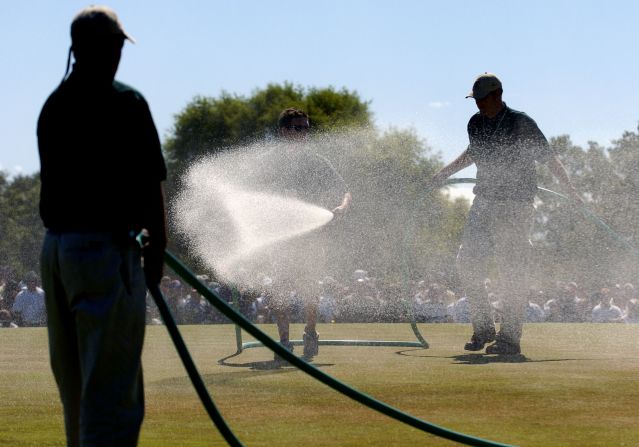 At the same time, US Open organizer the USGA had underestimated conditions and had to react when some holes, notably the seventh green, became so slick it was impossible for balls to stay on it.