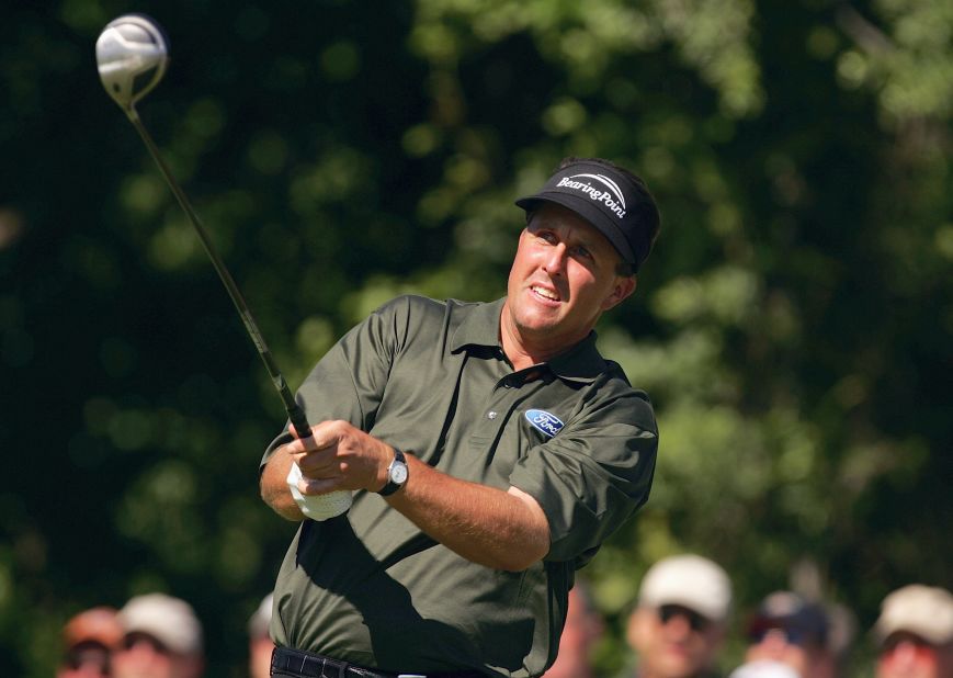 Left-hander Mickelson was the reigning Masters champion and was bidding to win the US Open for a first time after two runner-up spots.  